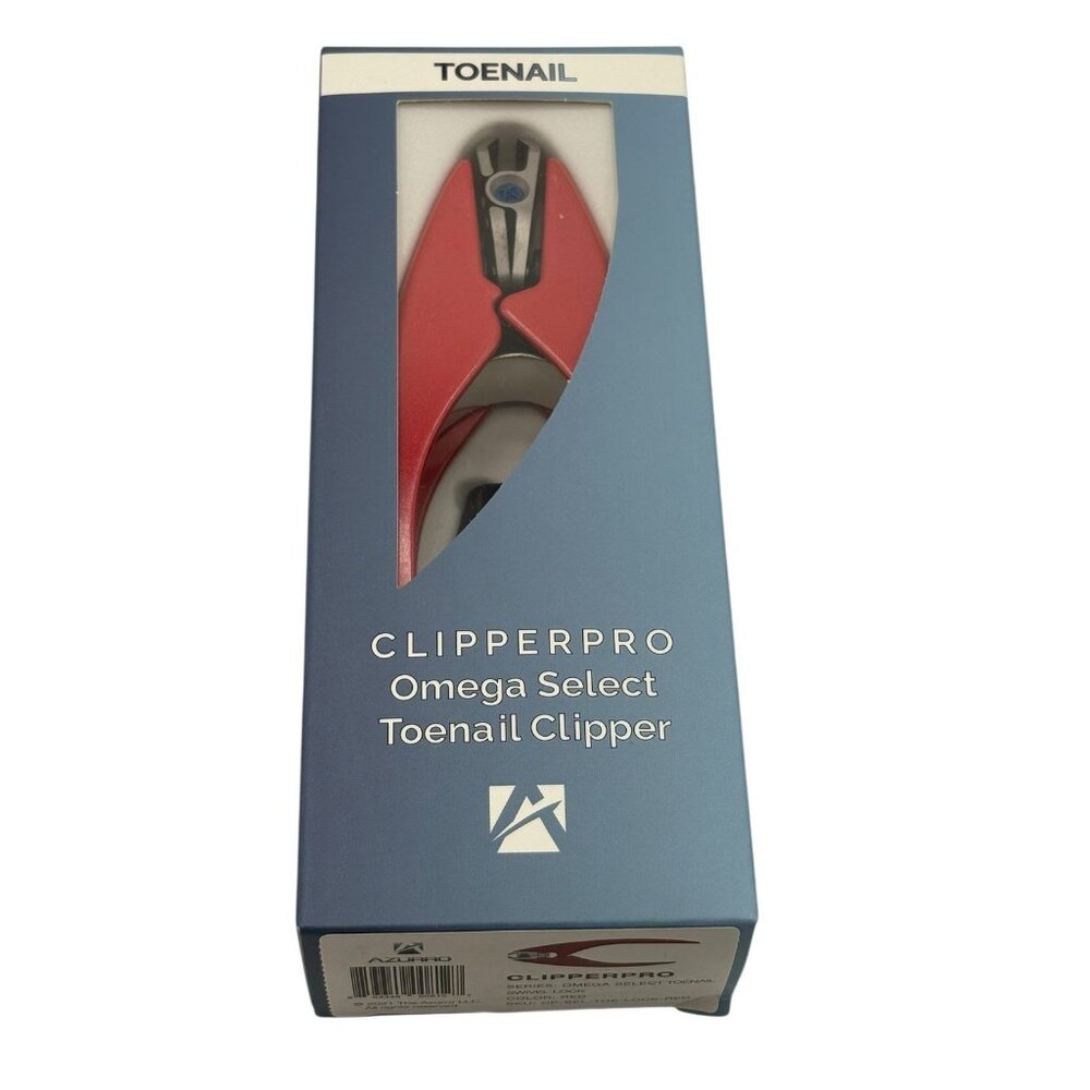 Azzurro ClipperPro Omega Select Toenail Clipper Swivel Lock Red New Open Box